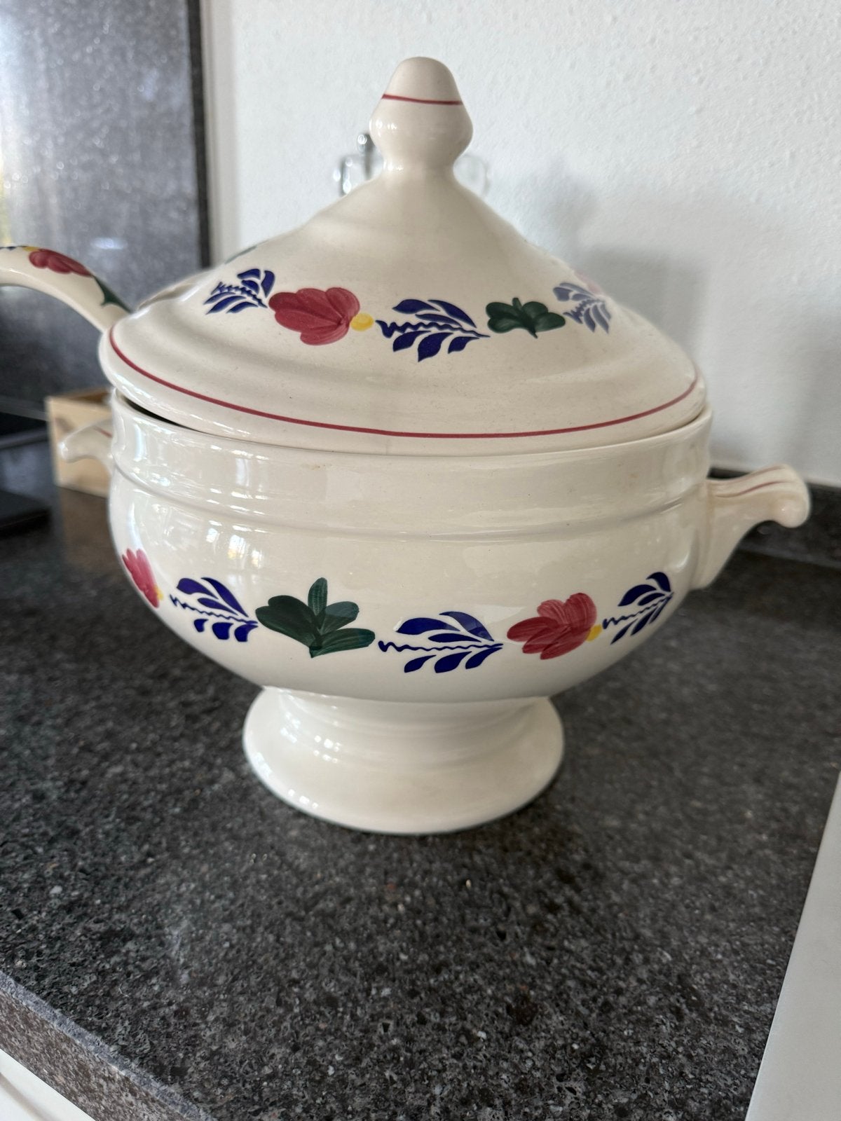 Royal Boch (Boerenbont) soepterrine 4 liter, Huis en Inrichting, Keuken | Servies, Ophalen of Verzenden, Zo goed als nieuw, Aardewerk