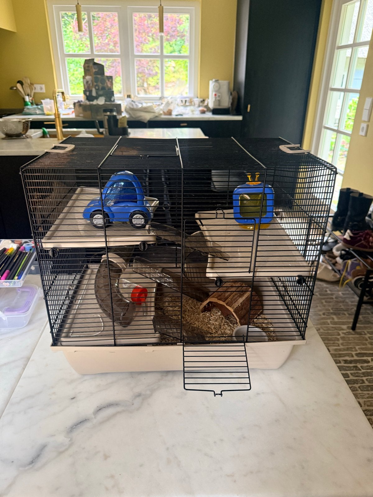 Hamsterkooi compleet, Ophalen, Gebruikt