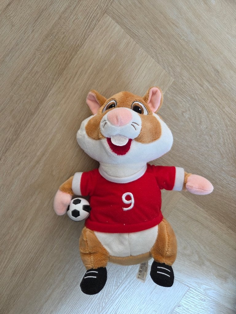 Albert Heijn hamster voetbal, Kinderen en Baby's, Speelgoed | Knuffels en Pluche, Ophalen of Verzenden, Zo goed als nieuw, Overige typen