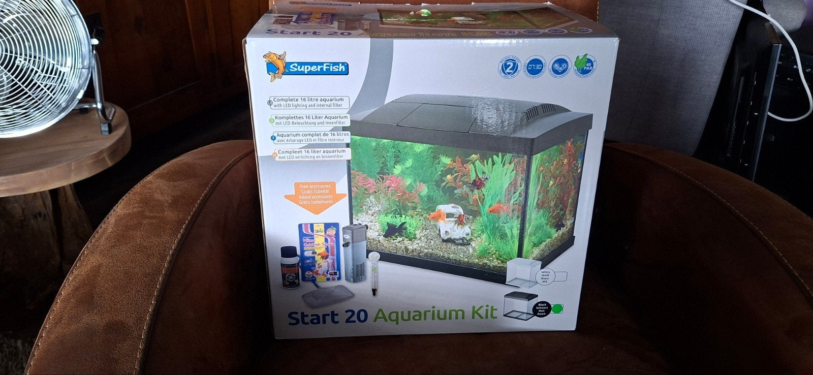 Leuk aquarium, Ophalen of Verzenden, Inclusief deksel, Superfish