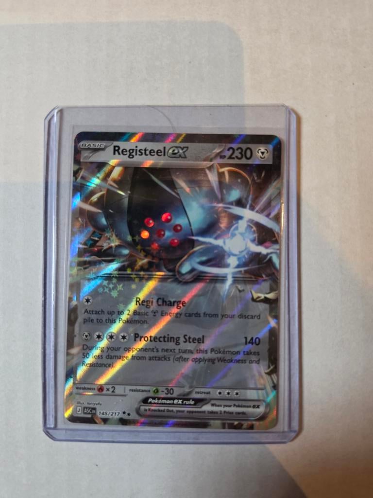 Pokémon Kaart: Registeel EX (Foil) - Zo goed als nieuw, Ophalen of Verzenden, Zo goed als nieuw, Losse kaart, Foil