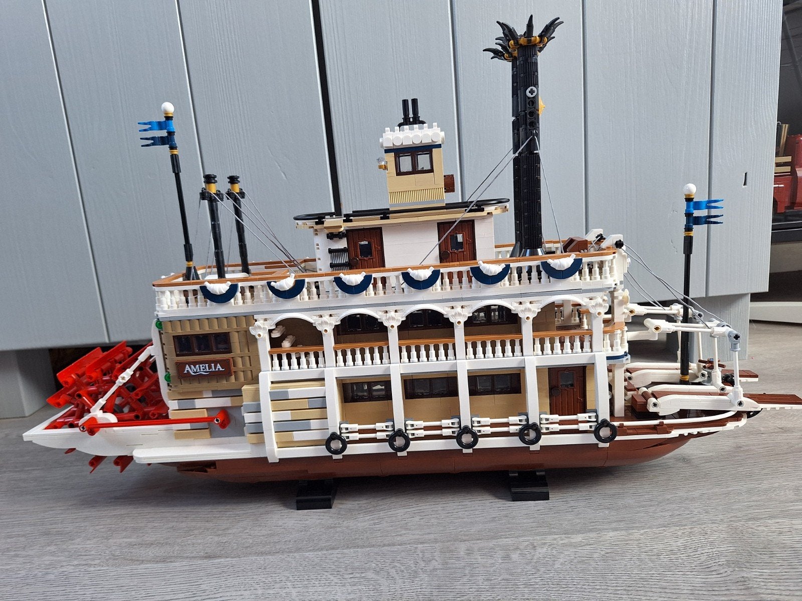Lego stoomboot 'Amelia' 21356, Ophalen, Zo goed als nieuw