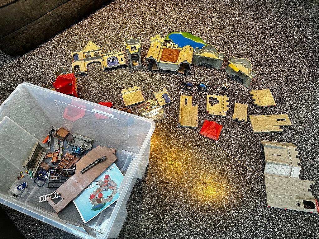 Playmobil kasteel, Kinderen en Baby's, Speelgoed | Playmobil, Ophalen of Verzenden, Gebruikt, Complete set