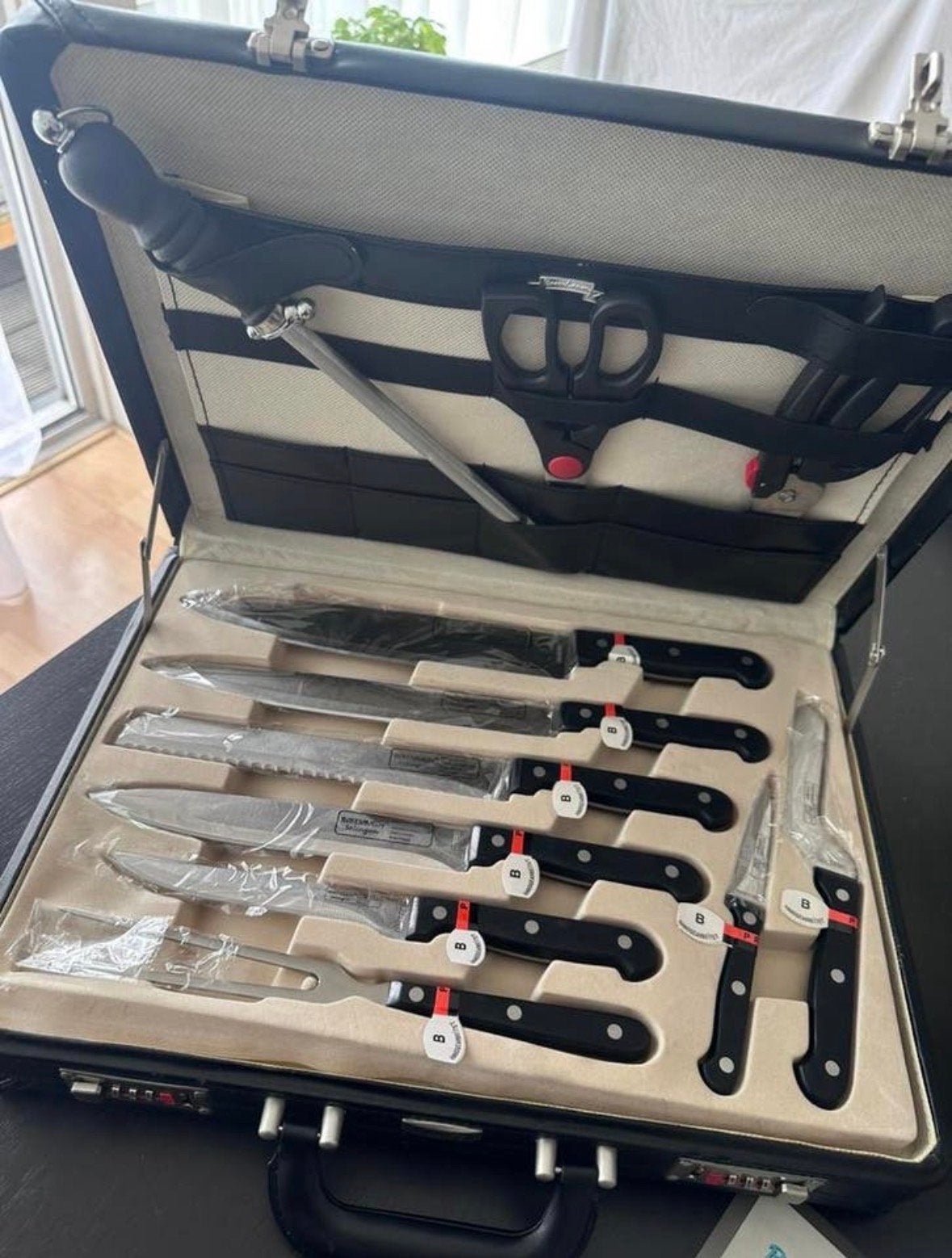 25 delig messenset Solingen Rosenbaum inclusief koffer, Huis en Inrichting, Keuken | Bestek, Nieuw, Bestekset, Overige typen, Rvs of Chroom