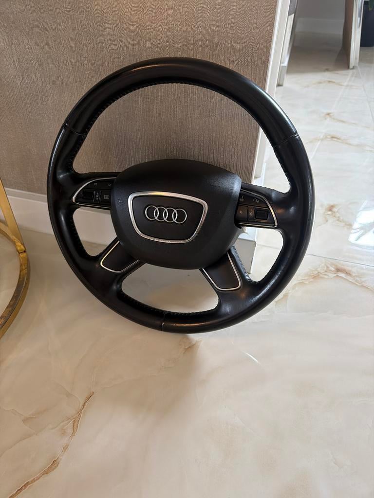 Audi A6 C7 Leder Stuurwiel met Bediening, Auto-onderdelen, Ophalen of Verzenden, Gebruikt, Audi