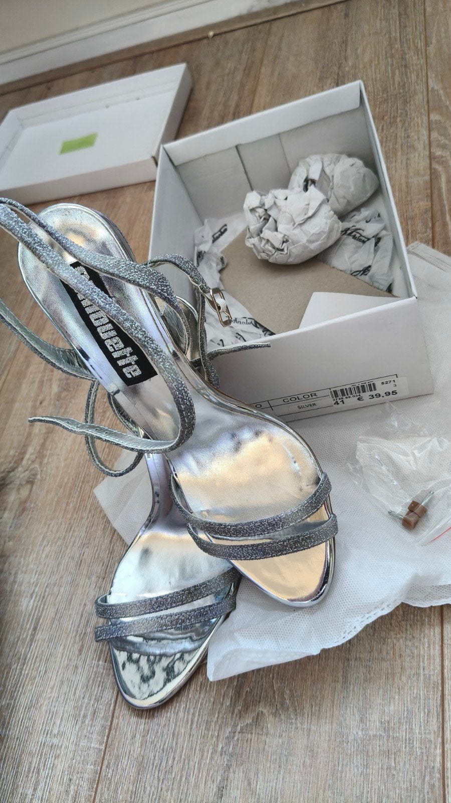 Zilveren glitter hakken, maat 41, zo goed als nieuw, Pumps, Overige kleuren, Ophalen of Verzenden, Zo goed als nieuw