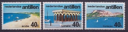 Nederlandse Antillen 518/20 postfris Toerisme 1976, Postzegels en Munten, Postzegels | Nederlandse Antillen en Aruba, Postfris