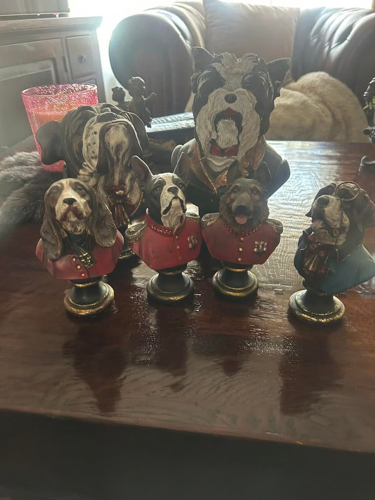 Baroque honden beeldjes, Verzamelen, Beelden en Beeldjes, Ophalen of Verzenden, Zo goed als nieuw, Dier