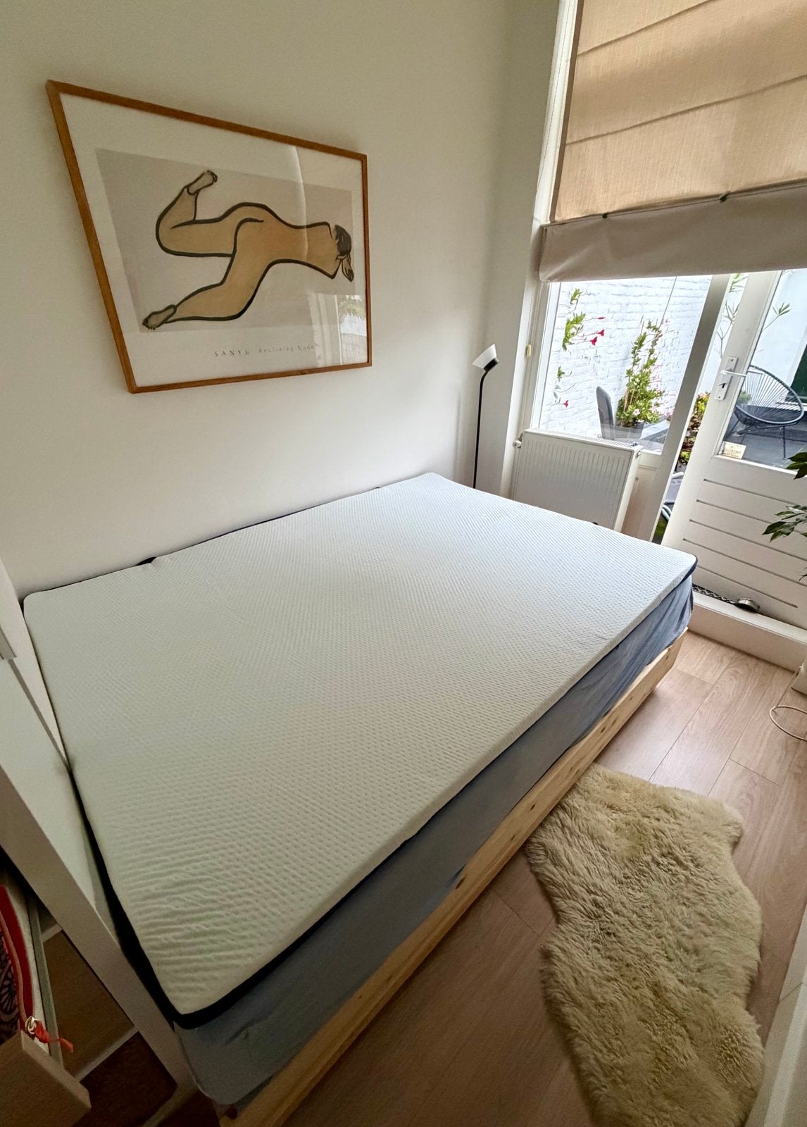 Mattsleeps topper 140x200, Ophalen, Wit, Tweepersoons, 140 cm