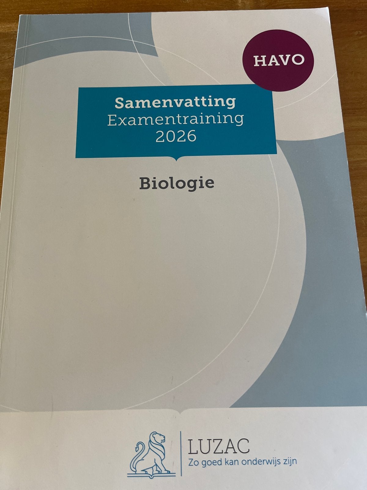 Samenvatting Examentraining Biologie HAVO 2026 Luzac, Boeken, Schoolboeken, Ophalen of Verzenden, Zo goed als nieuw, HAVO, Biologie