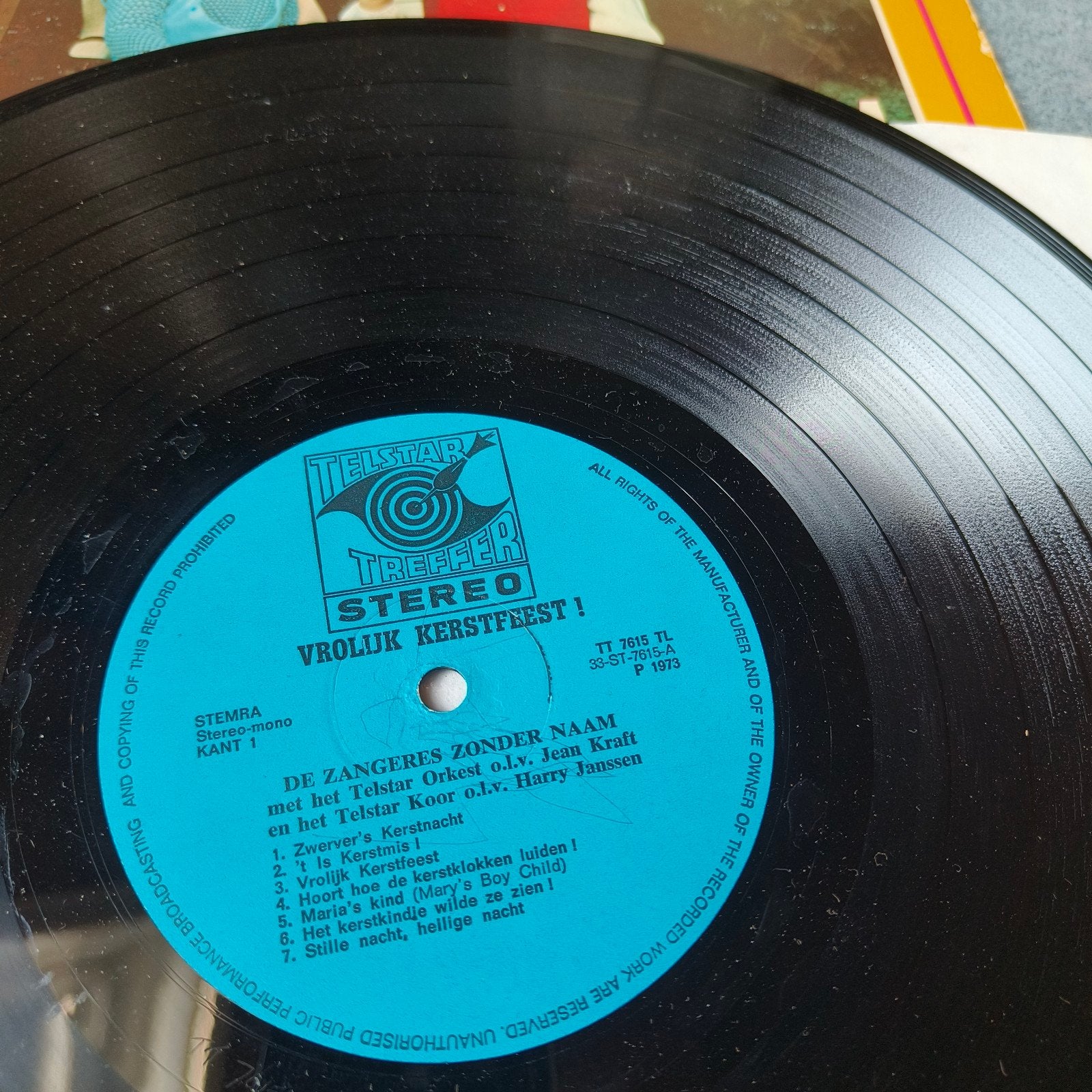 De Zangeres Zonder Naam - Vrolijk Kerstfeest! LP (1973), LP, Gebruikt, Overige genres, Ophalen of Verzenden
