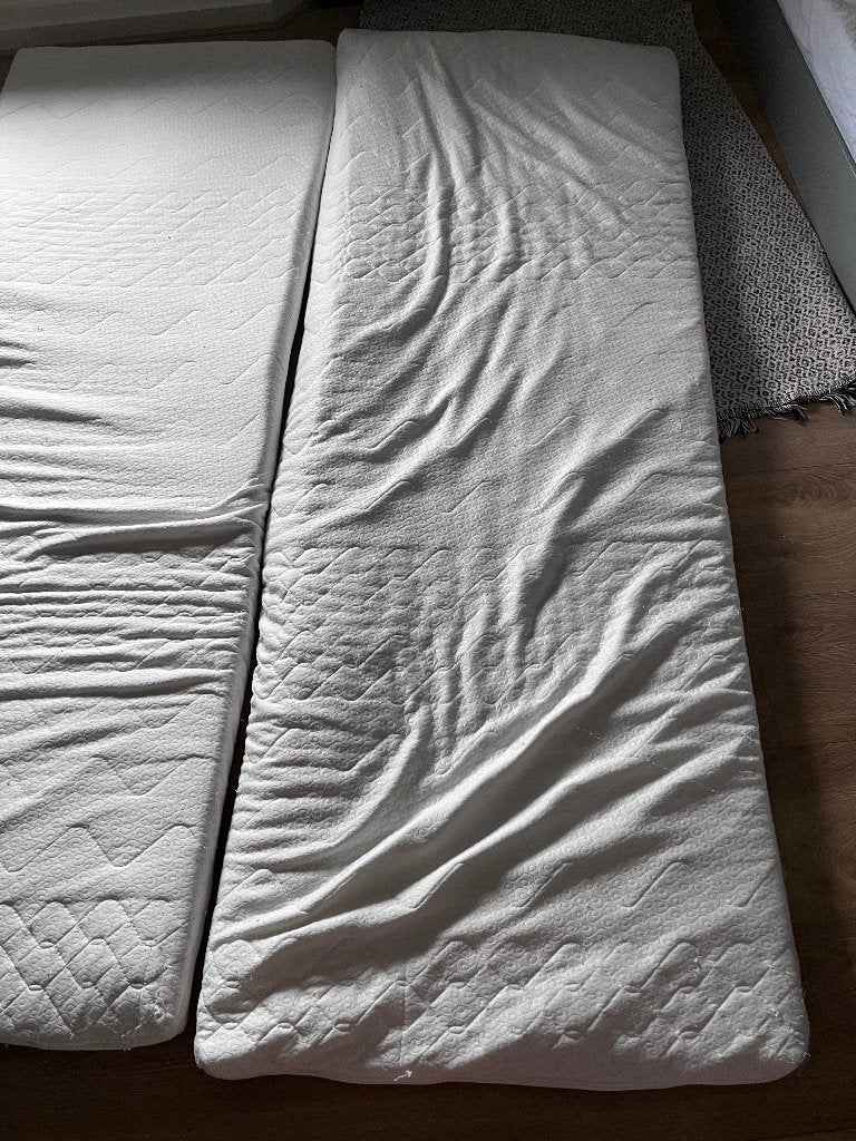 Topper 2x 80x210, Ophalen, Gebruikt, Eenpersoons, 210 cm