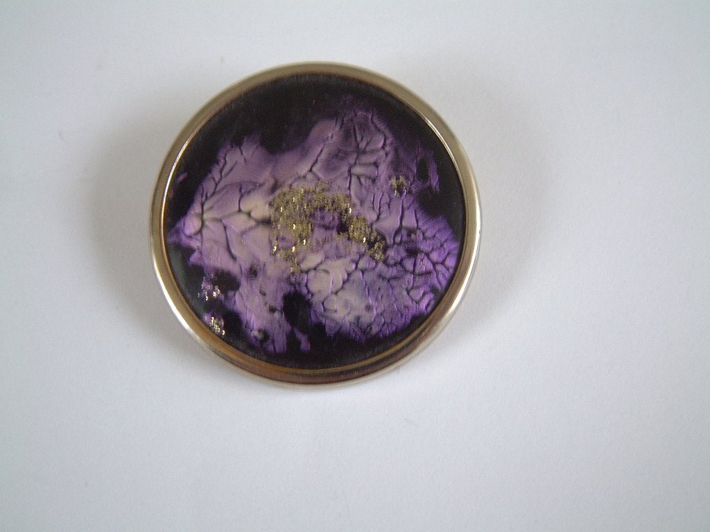 Mooie gave unieke handwerk belvetro broche nr.1, Ophalen of Verzenden, Zo goed als nieuw, Overige materialen