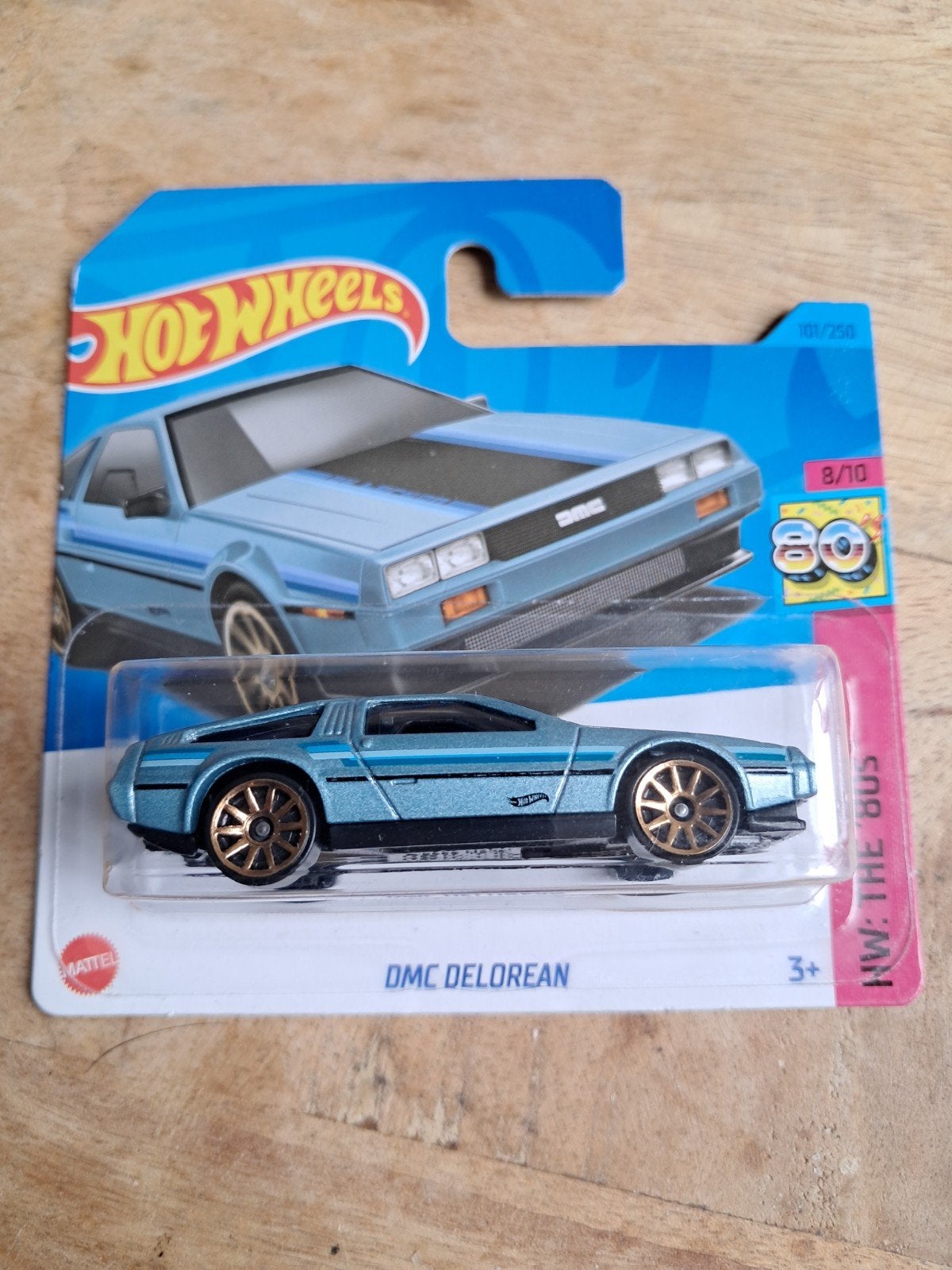 Hot Wheels DMC Delorean licht blauw nieuw in verpakking, Ophalen of Verzenden, Nieuw, Auto
