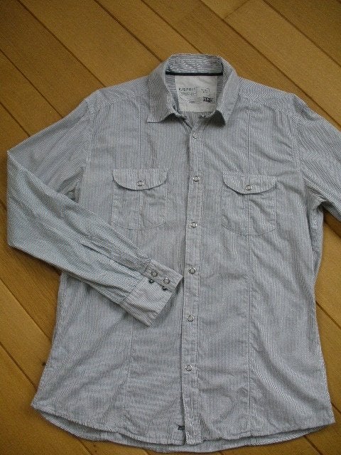 ESPRIT bloes overhemd wit grijs streep maat XL, Wit, Ophalen of Verzenden, Zo goed als nieuw, Esprit