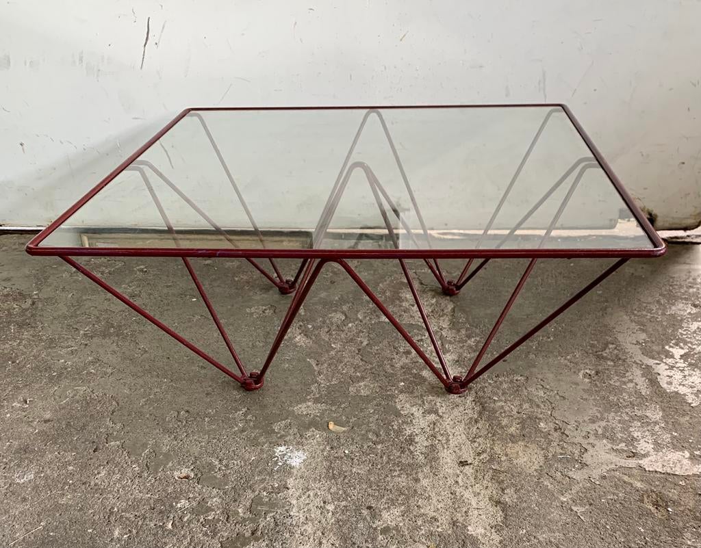 salontafel B&B Italia Alanda ontworpen door Paolo Piva jaren, 100 tot 150 cm, Zo goed als nieuw, Minder dan 50 cm, Rechthoekig