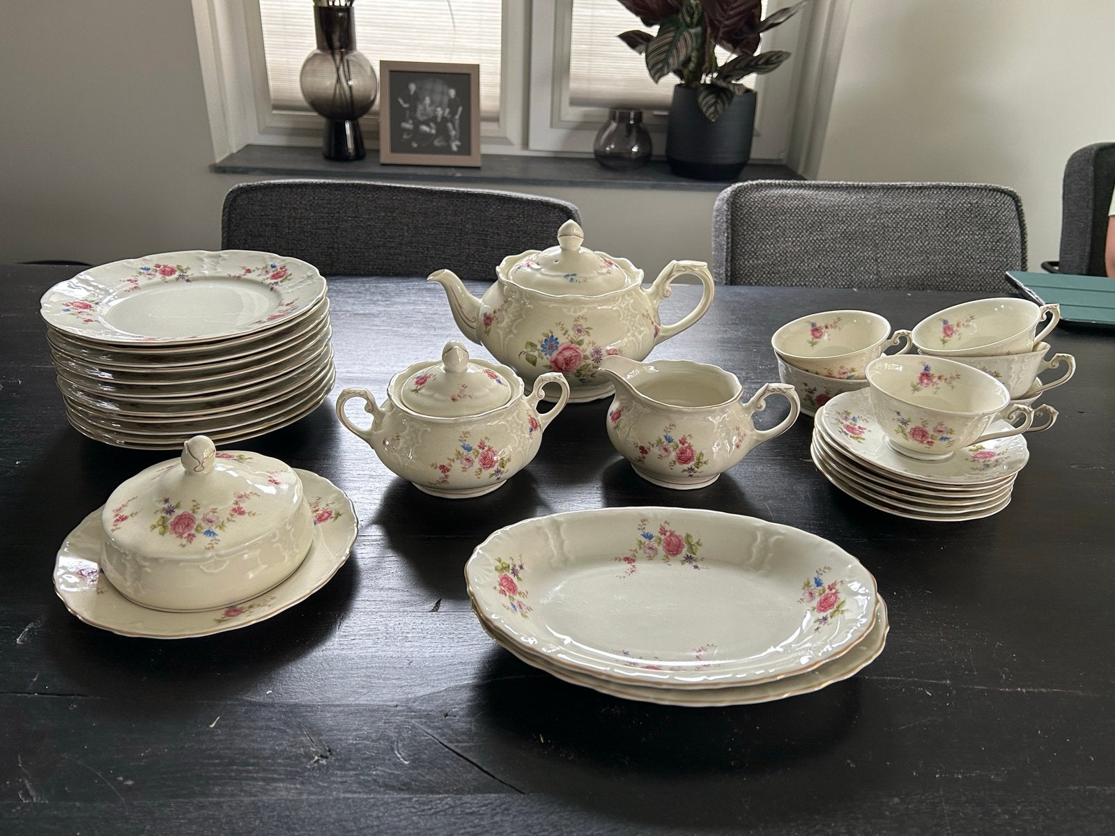 Mosa Luxe Barok Bloemservies - origineel & compleet, Ophalen