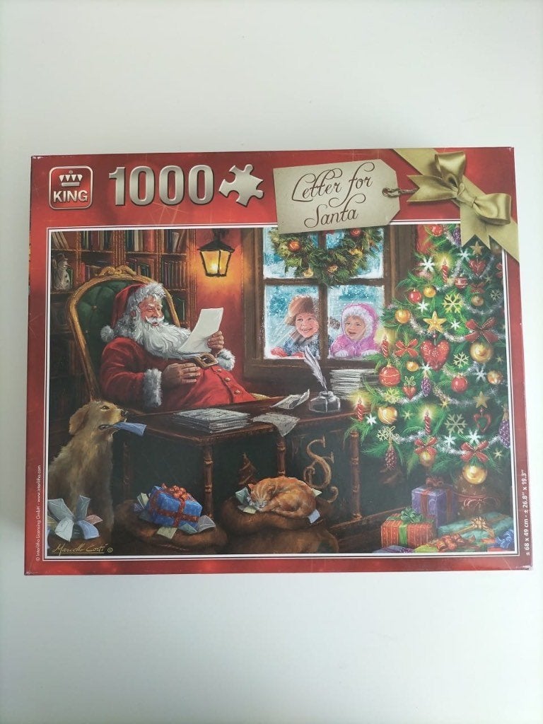 King puzzel (letter for santa - Christmas collection), Ophalen, 500 t/m 1500 stukjes, Zo goed als nieuw, Legpuzzel