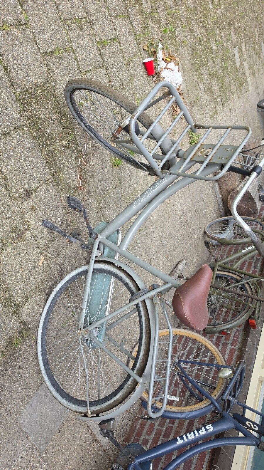 goede Spirit transportfiets met voordrager, Velgrem, Versnellingen, Ophalen, Overige merken