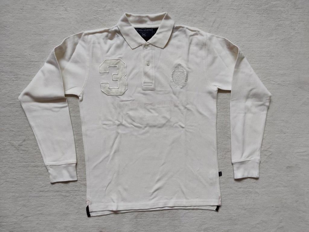 Scapa Sports polotrui met cijfer 3 off-white maat S, Wit, Ophalen of Verzenden, Zo goed als nieuw, Maat 46 (S) of kleiner