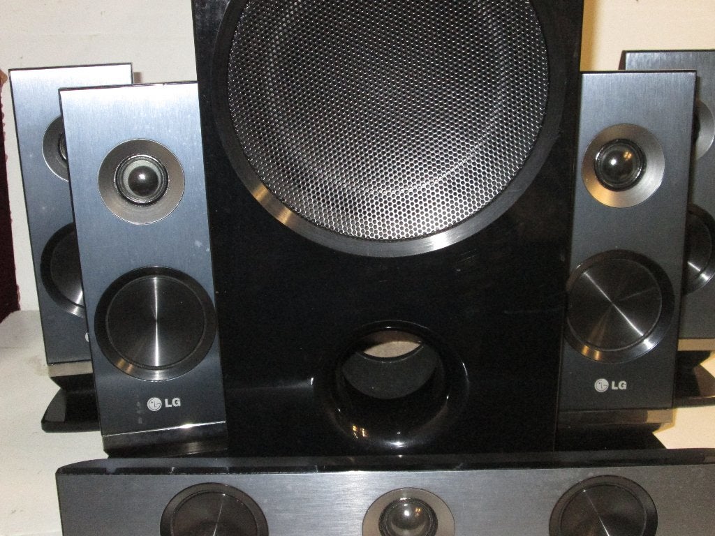 LG 6 delige luidspreker set, Overige merken, Subwoofer, Inclusief kabels, Ophalen of Verzenden