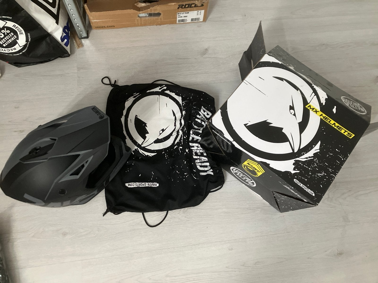 Raven MX Helmets Offroadhelm - Nieuw in doos, M, Ophalen, Nieuw met kaartje, Overige merken