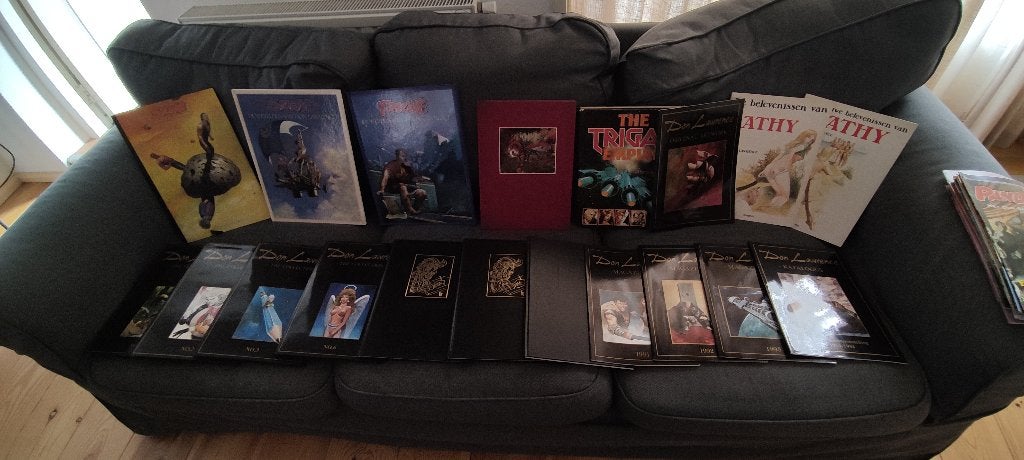 Grote verzameling Don Lawrence boeken, posters etc., Boeken, Meerdere stripboeken, Ophalen of Verzenden, Gelezen
