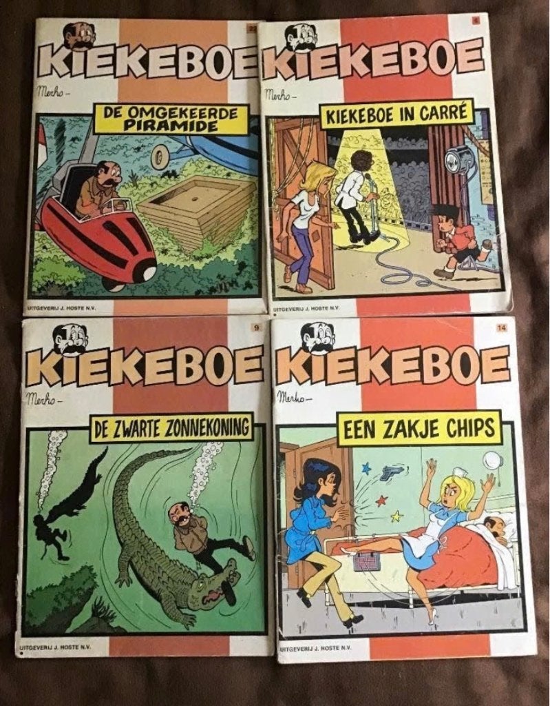 11 delen Kiekeboe door Merho, Meerdere stripboeken, Ophalen of Verzenden, Gelezen