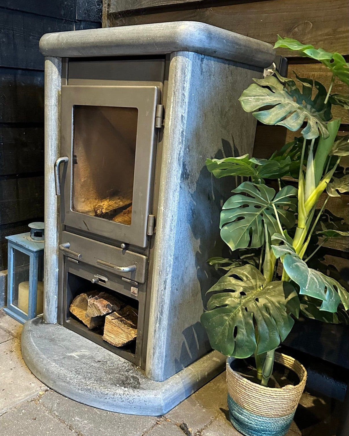Geweldige JYDEPEJSEN🔥SPEKSTEEN design houtkachel ZEER LUXE, Ophalen, Houtkachel, Zo goed als nieuw, Vrijstaand