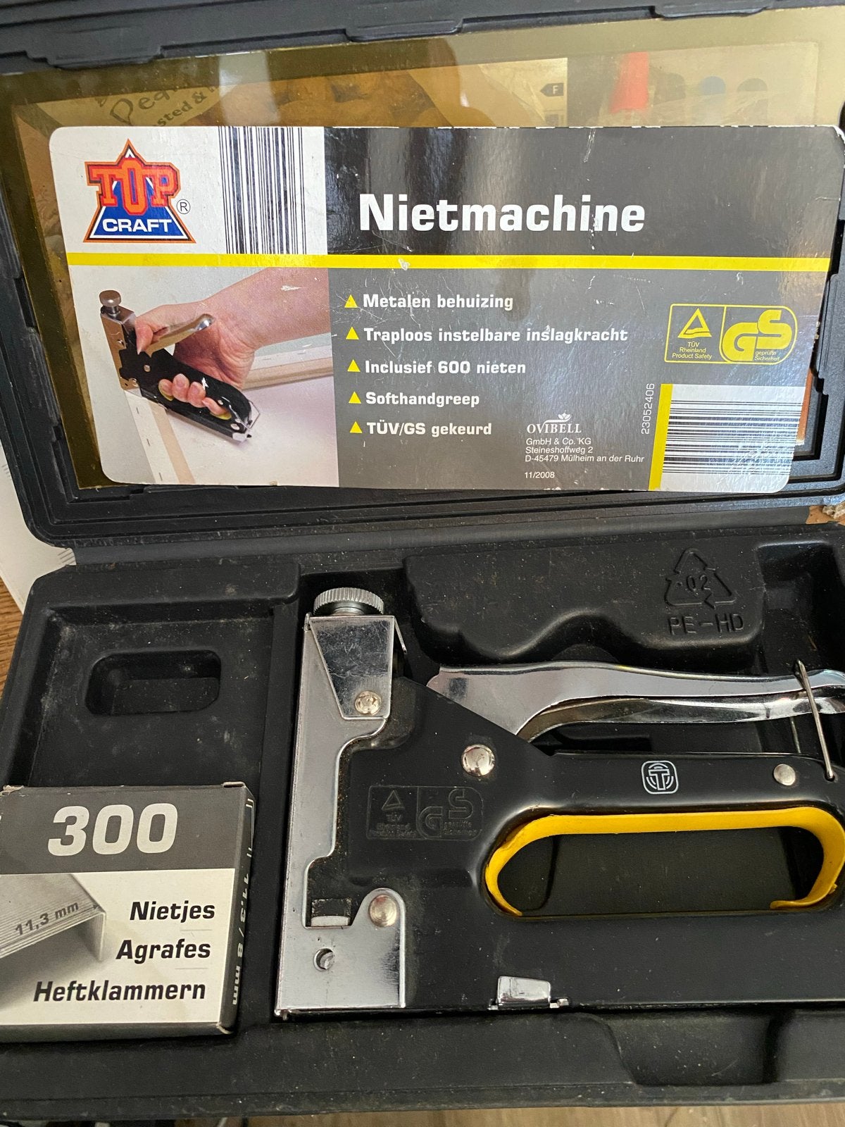 Topcraft Nietmachine - Handige Tacker voor Diverse Klussen, Ophalen of Verzenden, Gebruikt, Tacker/nietmachine, Overige merken