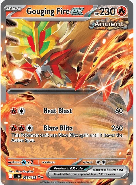 Gouging Fire EX 038 - Temporal Forces, Ophalen of Verzenden, Nieuw, Losse kaart, Foil