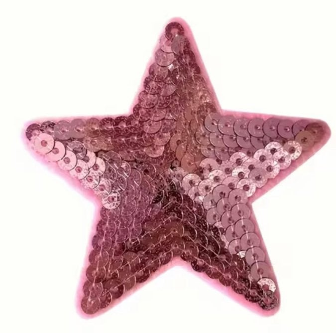 3 Roze Ster Applicaties 7,5cm Opnaai/Strijk Patches, Ophalen of Verzenden, Nieuw