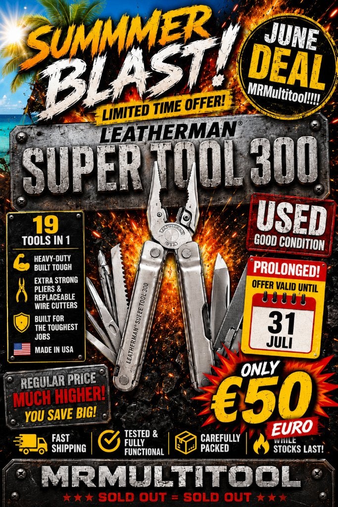 LEATHERMAN SUPER TOOL 300 USED – IN GOEDE STAAT 19, Caravans en Kamperen, Kampeergereedschap, Gebruikt, Maarten@MrMultitool.com