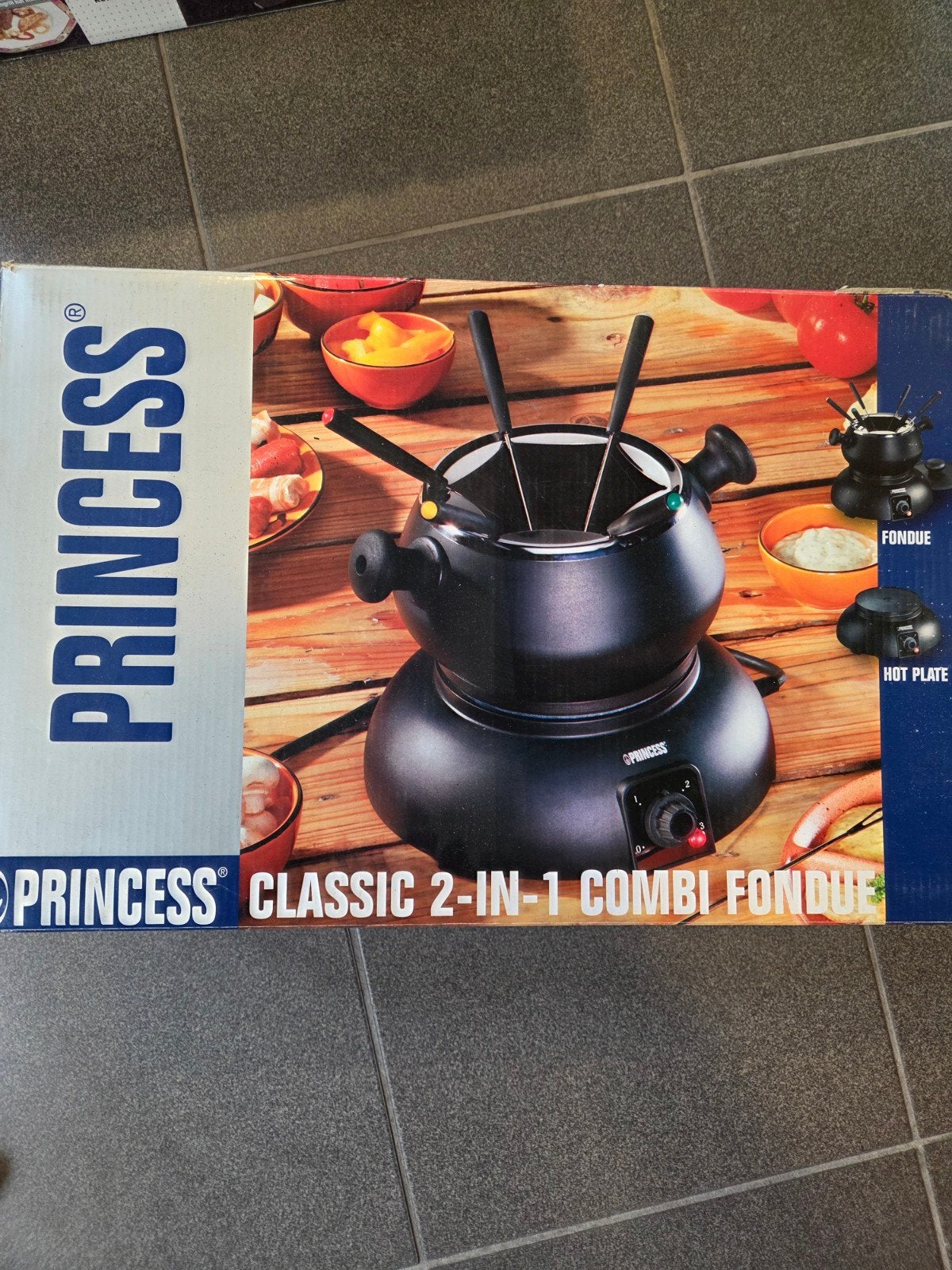 Princess Classic 2-in-1 Combi Fondue - Nieuw in verpakking, Witgoed en Apparatuur, Ophalen of Verzenden, Nieuw, Elektrisch, Fondueset