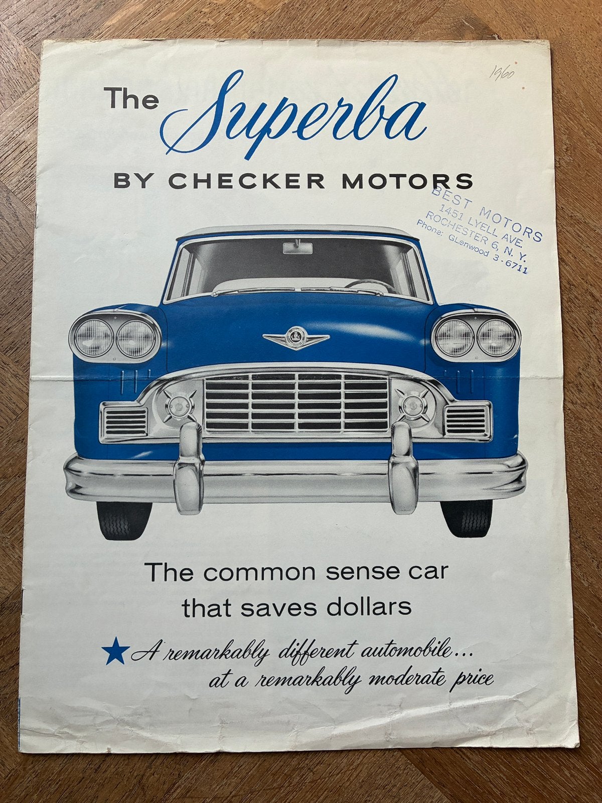 Checker Superba grote brochure, Verzenden, Zo goed als nieuw, Overige merken