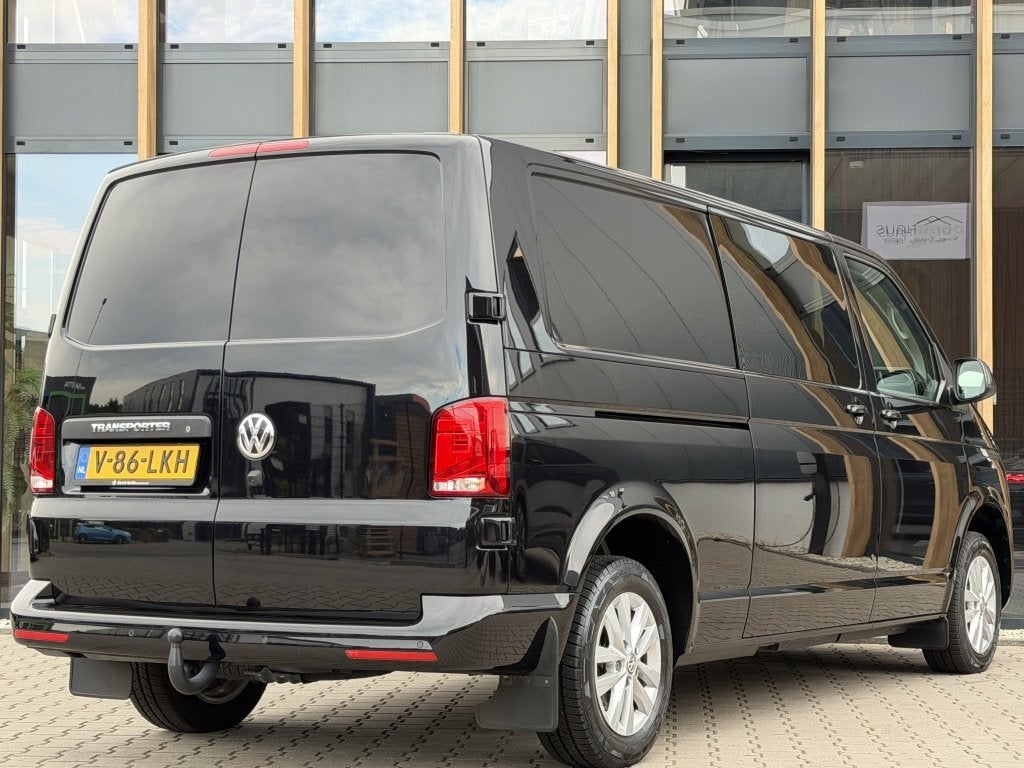 Volkswagen Transporter L2H1 Dubbel Cabine 2.0 TDI 150pk DSG, Auto's, Bestelauto's, Stof, Gebruikt, Euro 6, 4 cilinders