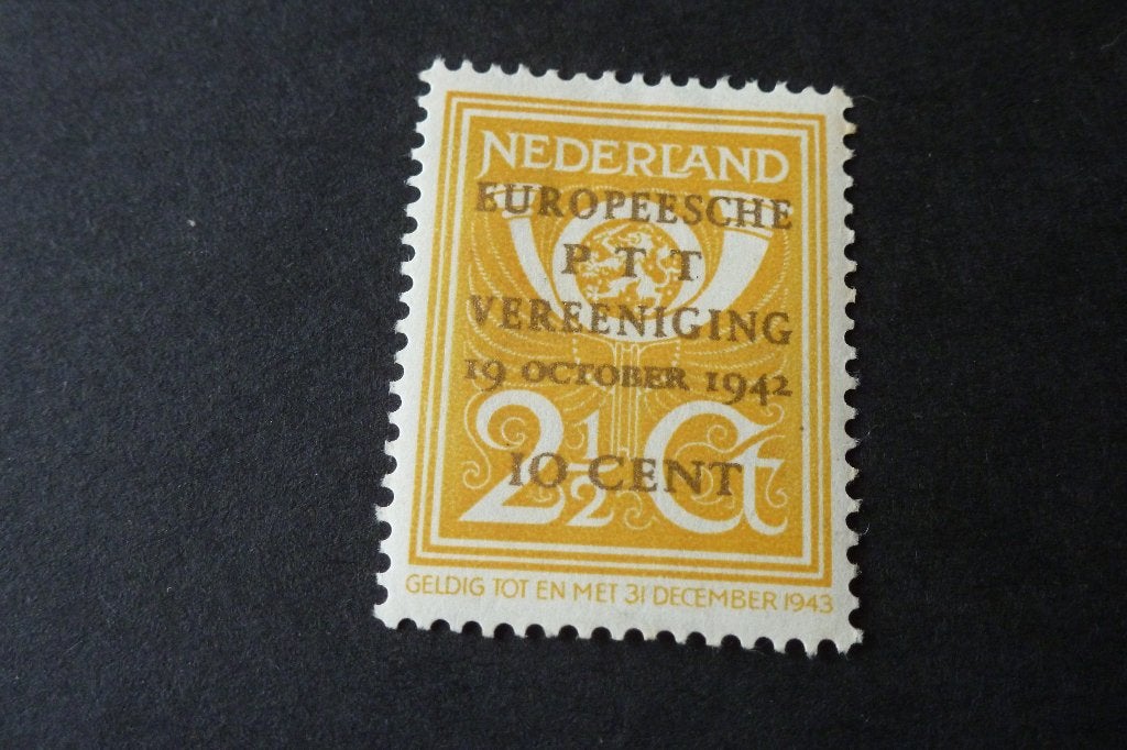 Postzegels - PTT herdenkingzegel 10 ct over 2,5 cent 1942, Ophalen of Verzenden, Na 1940, Postfris