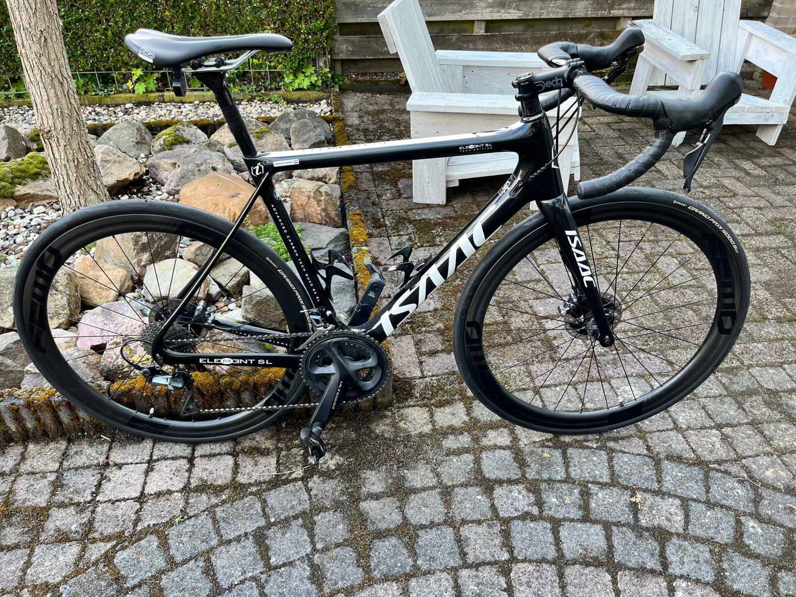Isaac Element SL “Team Edition” - Roompot - maat M/55, 28 inch, Carbon, Heren, Zo goed als nieuw