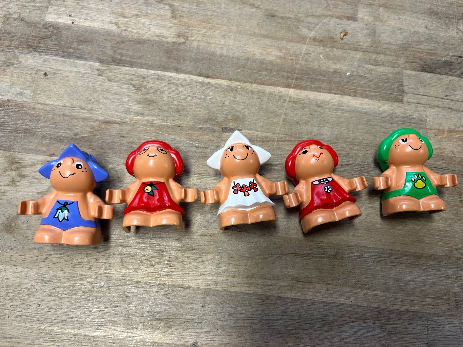 Vintage 9 duplo poppetjes 1999, Gebruikt, Jongen of Meisje, Xx, Ophalen of Verzenden