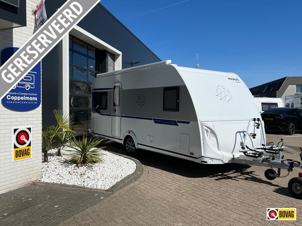 Knaus Sport Silver Selection 500 FU mover, luifel, fietsenre, Caravans en Kamperen, Caravans, Rondzit, Bedrijf, Schokbreker, Overige typen