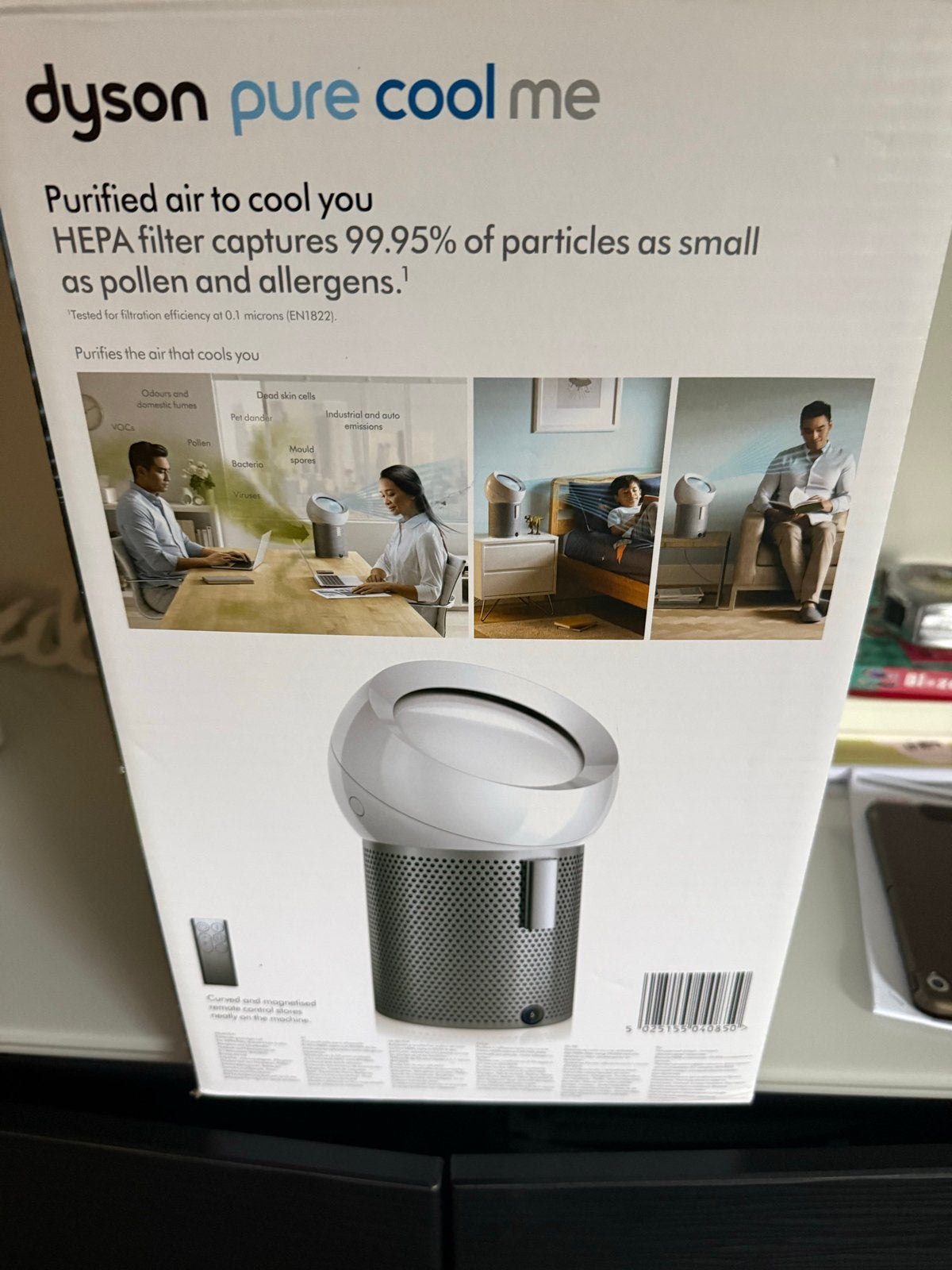 Nieuwe Dyson Pure Cool Me wit/zilver luchtreiniger in doos, Ophalen of Verzenden, Nieuw, Luchtreiniger