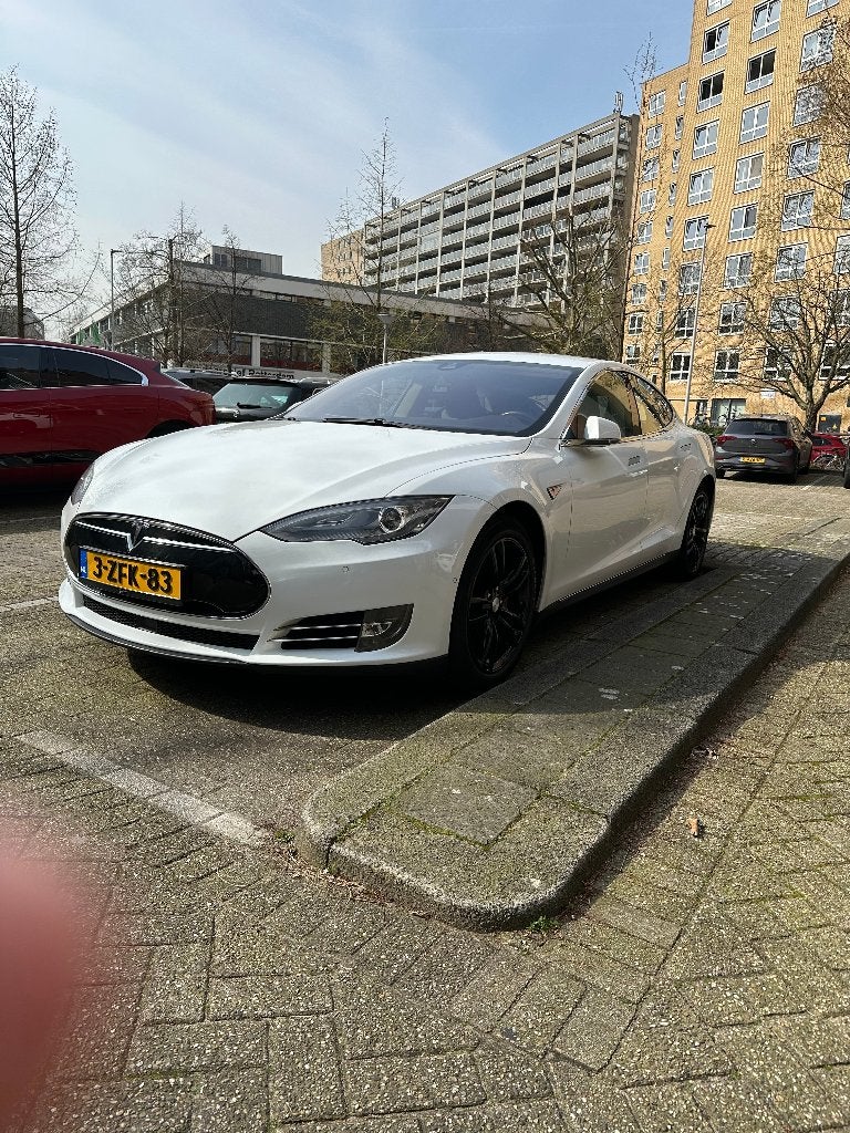 Tesla Model S 2014 Wit, Auto's, 104 €/maand, Cruise Control, 38 min, Model S
