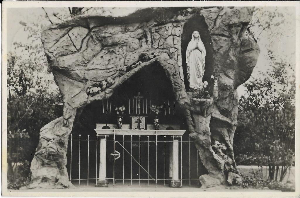 Noordwijkerhout, St. Clemens Retraitehuis, Grot van Lourdes, Verzenden, 1940 tot 1960, Gelopen, Zuid-Holland