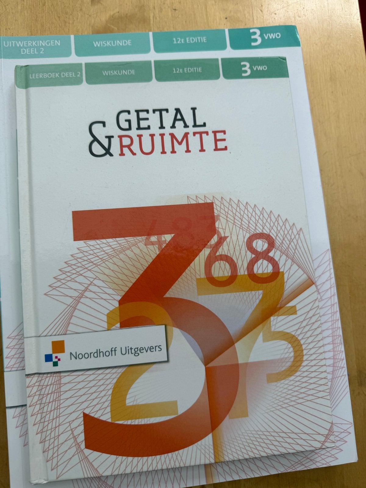 Getal & Ruimte Wiskunde VWO 3 (12e editie), Ophalen of Verzenden, Gelezen, VWO, Wiskunde A