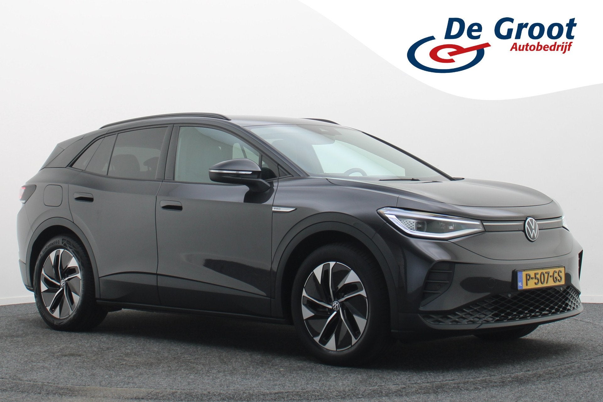 Volkswagen ID.4 Pro 77 kWh SOH 93%, Matrix LED, Apple Carpla, Automaat, Dealer onderhouden, Gebruikt, Zwart