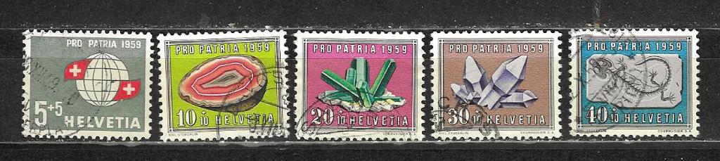 Zwitserland 674-678, Ophalen of Verzenden, Gestempeld
