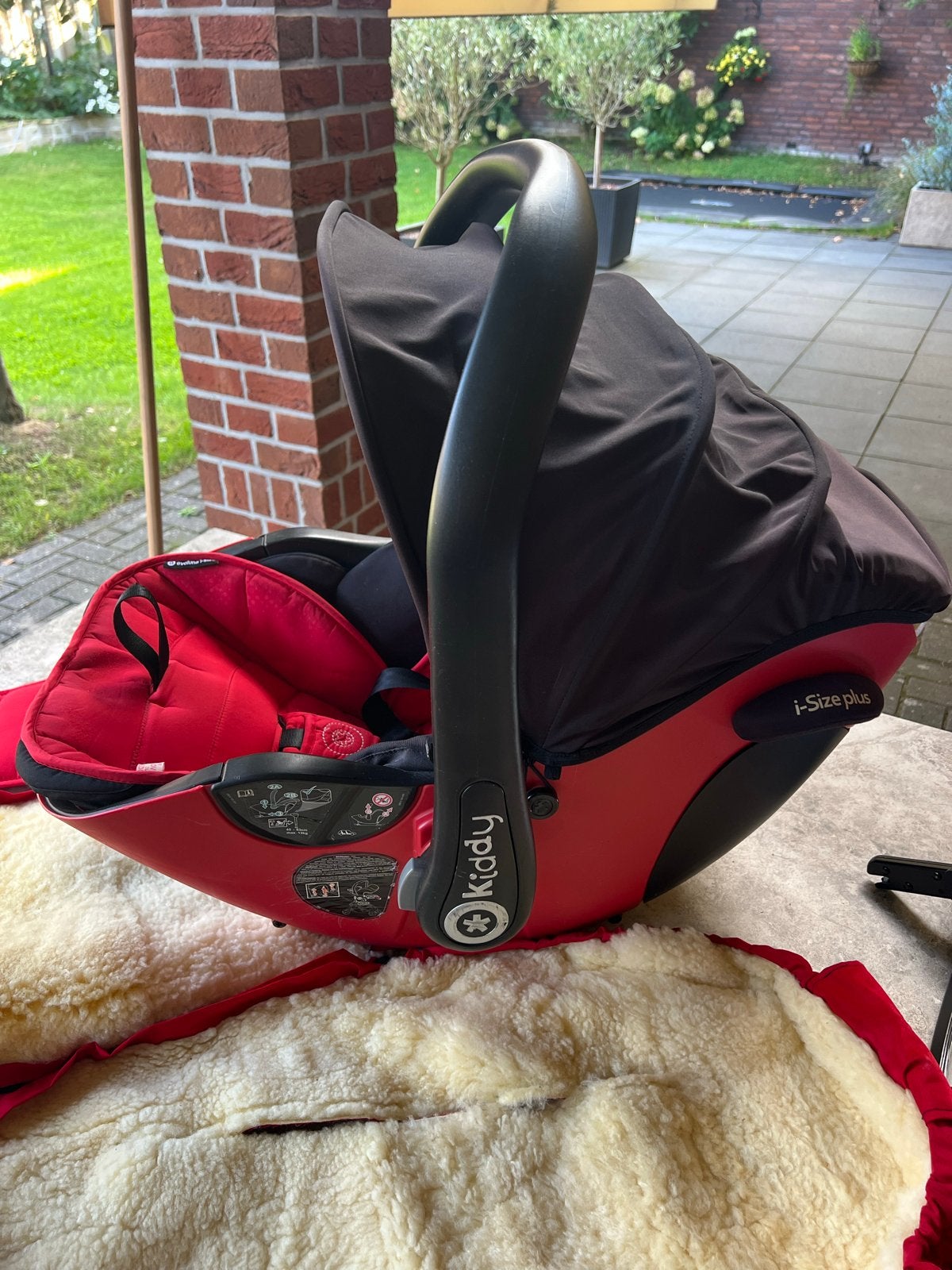 Kiddy i-Size Plus autostoel met accessoires, Gebruikt, Zijbescherming, Isofix, 0 t/m 13 kg