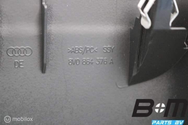 Afdekking middenconsole achter Audi A3 8V FL 8V0864376A, Auto-onderdelen, Gebruikt