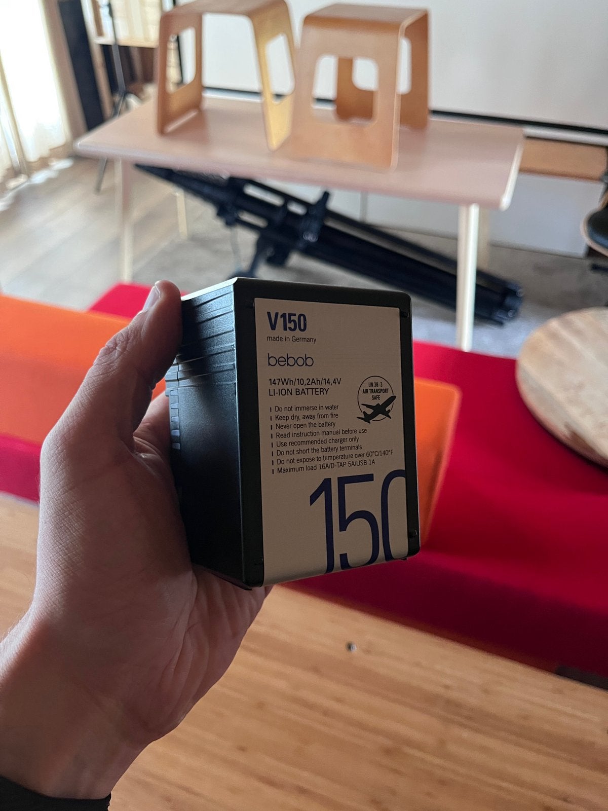 bebob V150micro V-Mount Accu 150Wh – Made in Germany, Ophalen of Verzenden