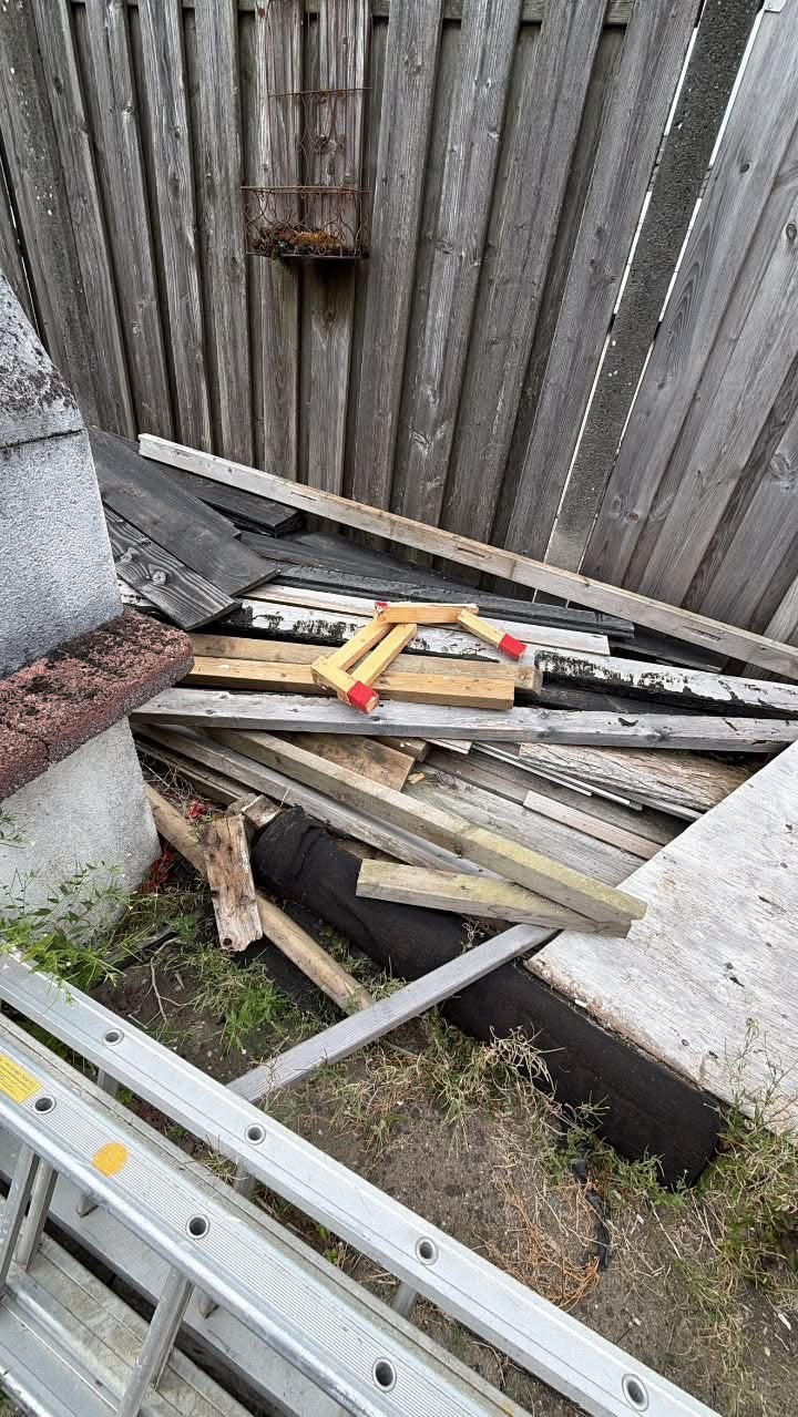 Sloop hout, Minder dan 3 m³, Ophalen